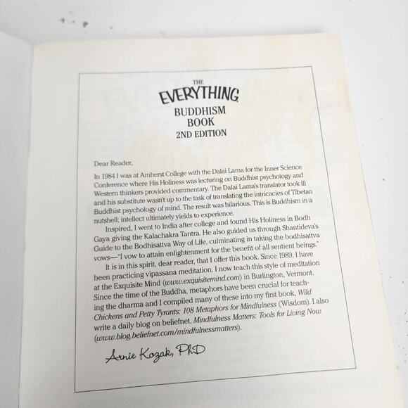 The Everything Buddhism Book 2nd Edition by Arnie Kozak, PhD Paperback Book - Picture 9 of 9
